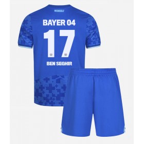 Dětské fotbalový komplet Bayer Leverkusen Eliesse Ben Seghir #17 Tretí košile 2025-26 Krátkým Rukávem